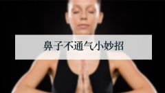 鼻子不通气小妙招