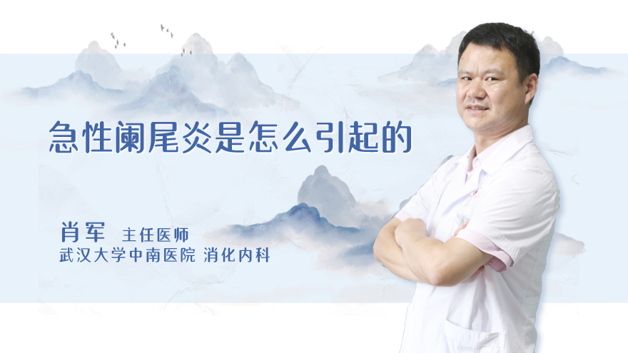 急性阑尾炎是怎么引起的