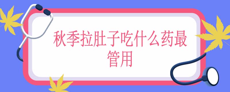 秋季拉肚子吃什么药最管用